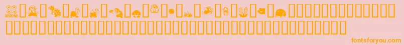 mario bros drunkenbatz fontvir us Font – Orange Fonts on Pink Background