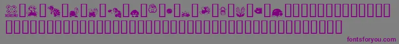 mario bros drunkenbatz fontvir us-Schriftart – Violette Schriften auf grauem Hintergrund