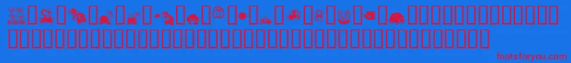 mario bros drunkenbatz fontvir us Font – Red Fonts on Blue Background