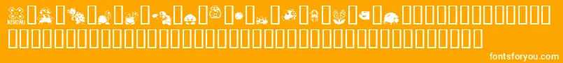 mario bros drunkenbatz fontvir us Font – White Fonts on Orange Background