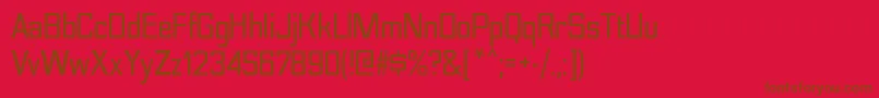 NesobritescBold Font – Brown Fonts on Red Background