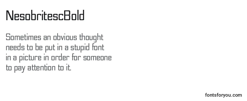 NesobritescBold Font