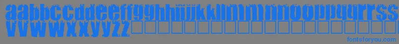 MARK Font – Blue Fonts on Gray Background