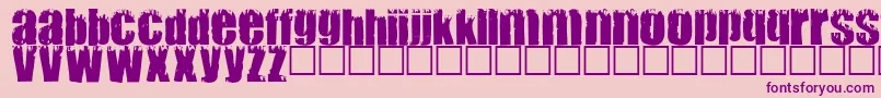 MARK Font – Purple Fonts on Pink Background