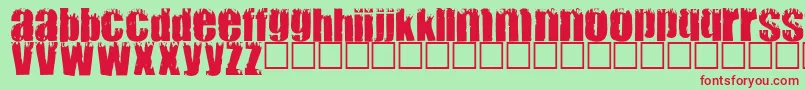 MARK Font – Red Fonts on Green Background