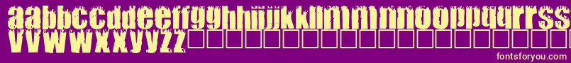 MARK Font – Yellow Fonts on Purple Background