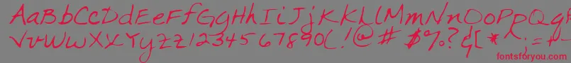 MARKA    Font – Red Fonts on Gray Background