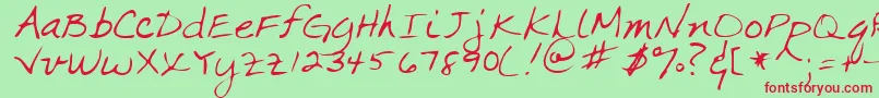 MARKA    Font – Red Fonts on Green Background