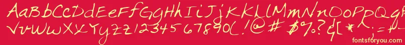 MARKA    Font – Yellow Fonts on Red Background