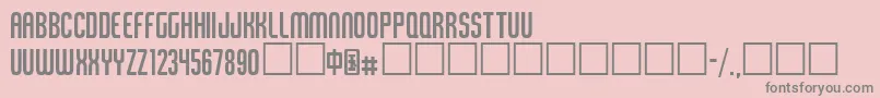 Tangerin-Schriftart – Graue Schriften auf rosa Hintergrund