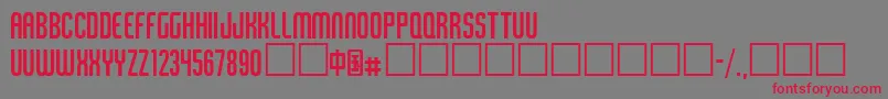 Tangerin Font – Red Fonts on Gray Background