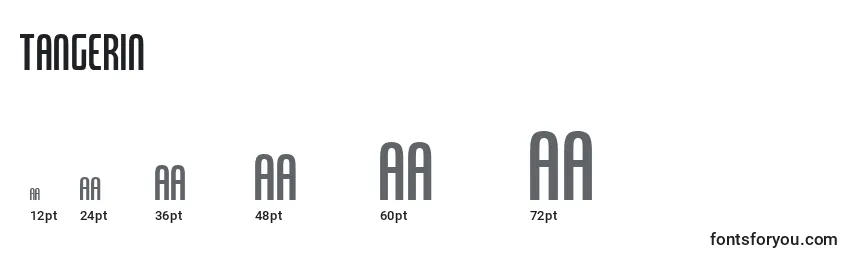 Tangerin Font Sizes