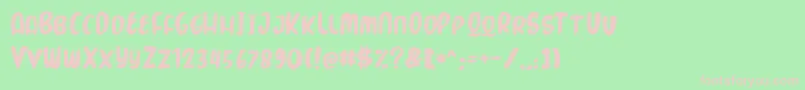 MarkerBrush Font – Pink Fonts on Green Background