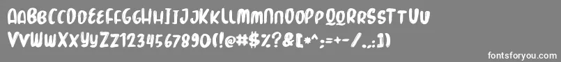 fuente MarkerBrush – Fuentes Blancas Sobre Fondo Gris