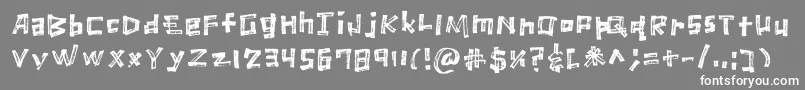 More about MarkerScratch Regular Font MarkerScratch Regular Font – White Fonts on Gray Background