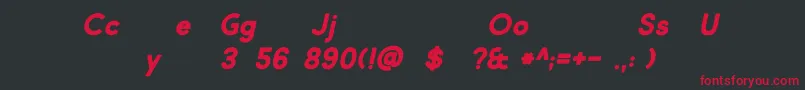 Market Fresh Bold Italic Font – Red Fonts on Black Background