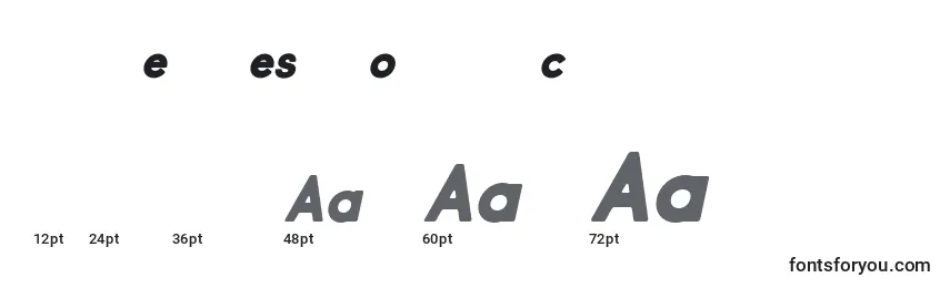 Market Fresh Bold Italic Font Sizes