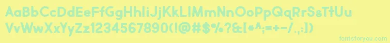 Подробнее о шрифте Market Fresh Bold Шрифт Market Fresh Bold – зелёные шрифты на жёлтом фоне