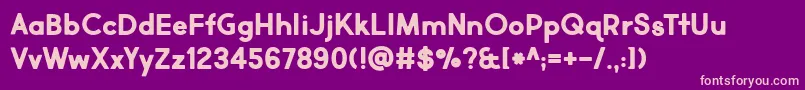Market Fresh Bold Font – Pink Fonts on Purple Background
