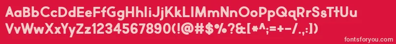Market Fresh Bold Font – Pink Fonts on Red Background