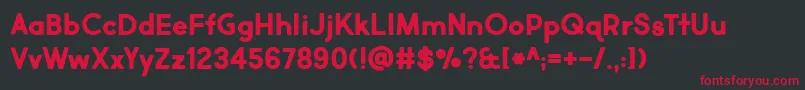 Market Fresh Bold Font – Red Fonts on Black Background