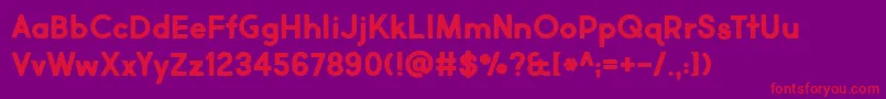Market Fresh Bold Font – Red Fonts on Purple Background