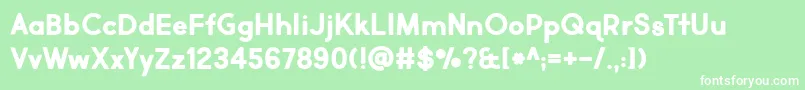 Market Fresh Bold Font – White Fonts on Green Background