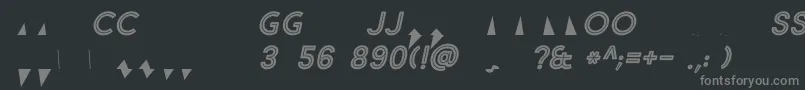 Więcej informacji o czcionce Market Fresh Inline Bold ALL CAPS Italic Czcionka Market Fresh Inline Bold ALL CAPS Italic – szare czcionki na czarnym tle