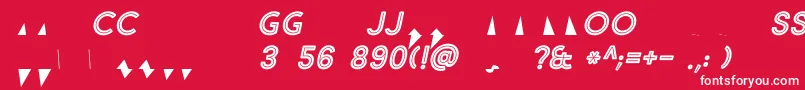 Market Fresh Inline Bold ALL CAPS Italic Font – White Fonts on Red Background