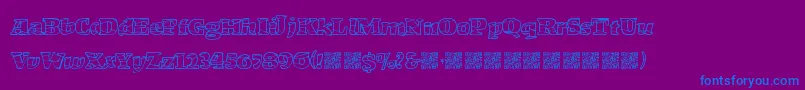 MarketCrash Font – Blue Fonts on Purple Background