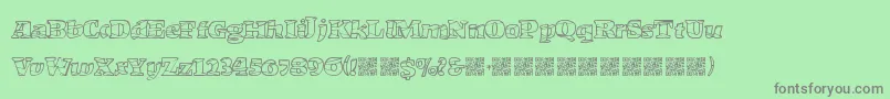 MarketCrash Font – Gray Fonts on Green Background