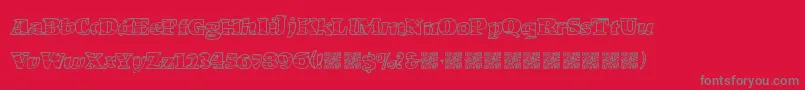 MarketCrash Font – Gray Fonts on Red Background