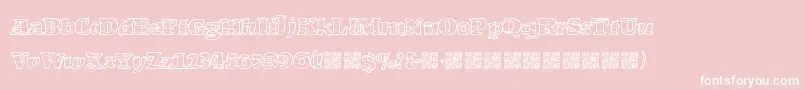 MarketCrash Font – White Fonts on Pink Background