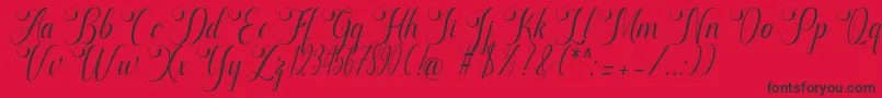 fuente marketing – Fuentes Negras Sobre Fondo Rojo