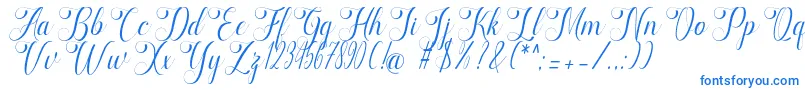 フォントmarketing – 白い背景に青い文字