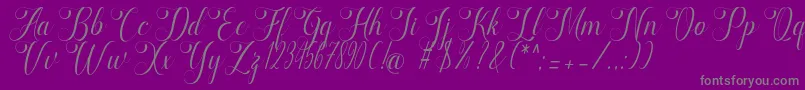 Fonte marketing – fontes cinzas em um fundo violeta