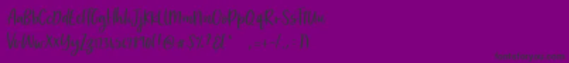 MarketSaturday Font – Black Fonts on Purple Background