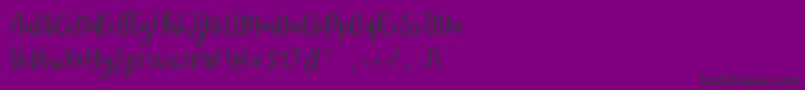 MarketSaturday Font – Black Fonts on Purple Background