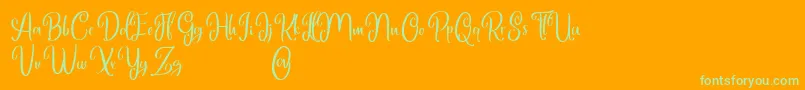 Saiba mais sobre a fonte Marlyana free for personal use Fonte Marlyana free for personal use – fontes verdes em um fundo laranja