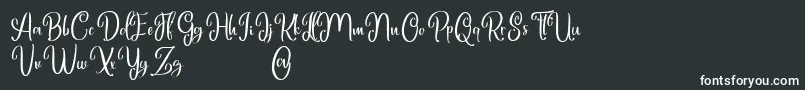 Weitere Informationen zur Marlyana free for personal use-Schriftart Marlyana free for personal use-Schriftart – Weiße Schriften auf schwarzem Hintergrund