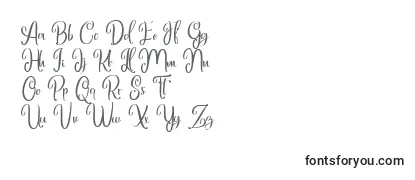 Schriftart Marlyana free for personal use