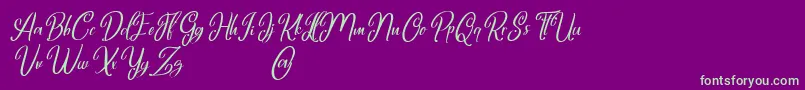 Police Marlyana italic free for personal use – polices vertes sur fond violet