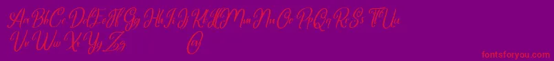 fuente Marlyana italic free for personal use – Fuentes Rojas Sobre Fondo Morado