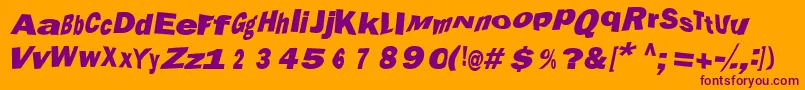 Weitere Informationen zur MAROLA -Schriftart MAROLA -Schriftart – Violette Schriften auf orangefarbenem Hintergrund