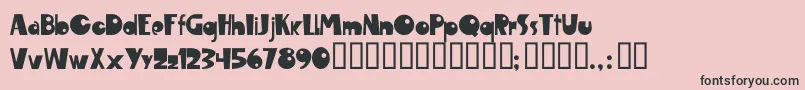 MaropawiClub Font – Black Fonts on Pink Background