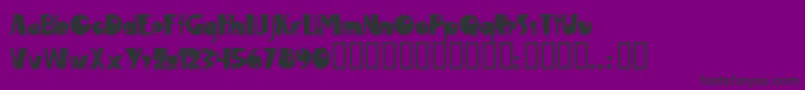 MaropawiClub Font – Black Fonts on Purple Background