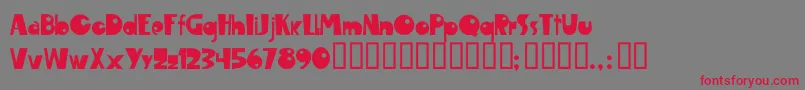 MaropawiClub Font – Red Fonts on Gray Background