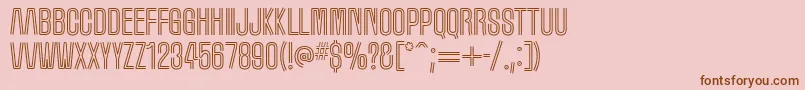 marquee moon Font – Brown Fonts on Pink Background