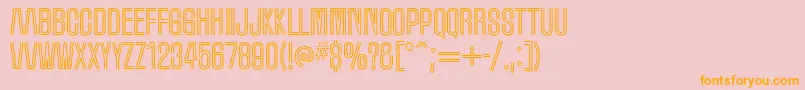 marquee moon Font – Orange Fonts on Pink Background