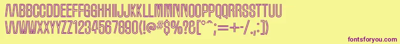 marquee moon Font – Purple Fonts on Yellow Background
